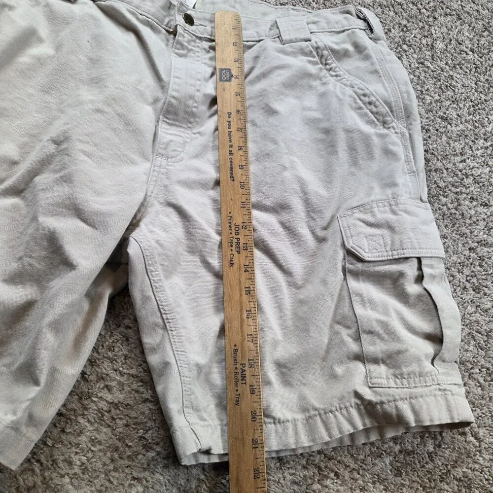 Carhartt Cargo Shorts Men's 42 Beige Utility Outdoor Workwear Read* - Picture 4 of 8